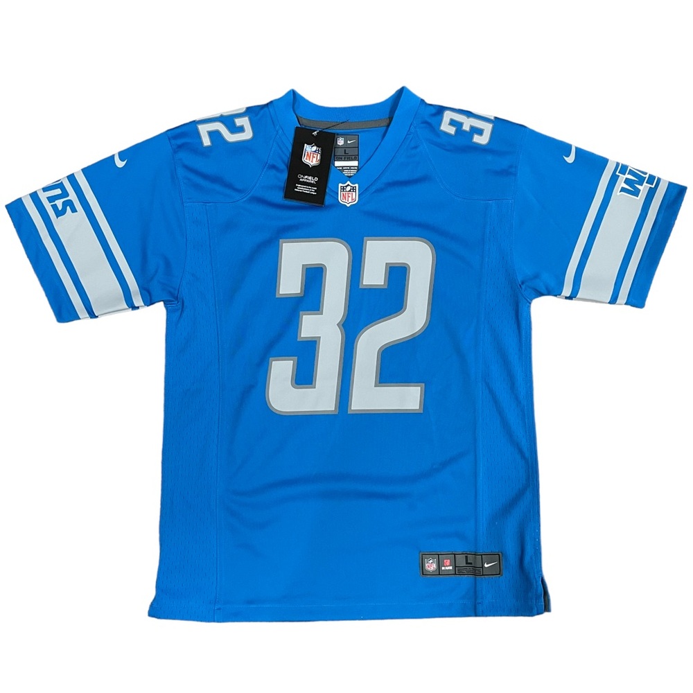 D'Andre Swift Nike OnField Detroit Lions Home Football
Jersey